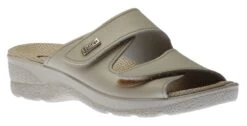 Slide 2 Avori Beige Double Strap Slide Wedge Sandal