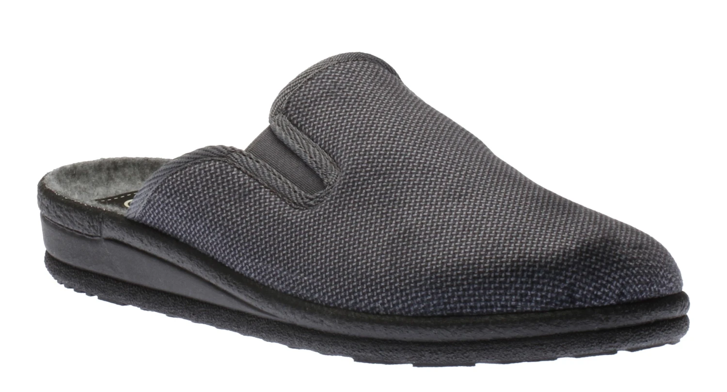 Mens Slipper Grey 3 Mens Slipper Grey