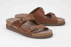 Mephisto Harmony Desert Brown Slide Sandal -Walking On A Cloud mepharmony06f