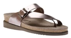 Mephisto Helen Pink Metallic Thong Sandal