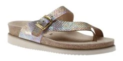 Mephisto Helen Gold Multicoloured Reptilia Thong Sandal