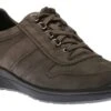 Mephisto Valerian Graphite Nubuck Leather Lace-Up Walking Shoe -Walking On A Cloud mepvalerian05
