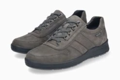 Mephisto Valerian Graphite Nubuck Leather Lace-Up Walking Shoe -Walking On A Cloud mepvalerian05d