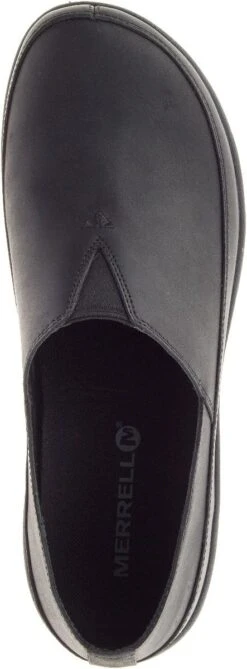 Merrell Encore Kassie Black Leather Loafer -Walking On A Cloud merencorekm01b 1