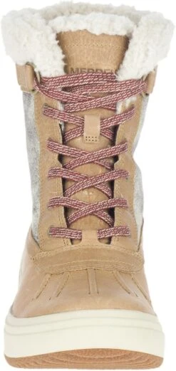 Merrell Haven Mid Lace Polar Waterproof Camel Boot -Walking On A Cloud merhavenmlp06a 1