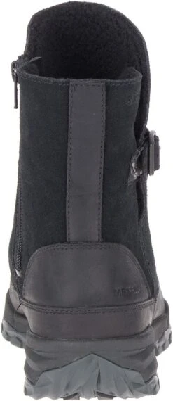 Merrell Icepack Guide Buckle Polar Black Waterproof Boot -Walking On A Cloud mericepackgm01b 1