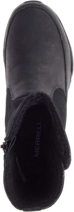 Merrell Icepack Guide Buckle Polar Black Waterproof Boot -Walking On A Cloud mericepackgm01c 2
