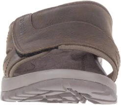 Merrell Sandspur 2 Earth Brown Leather Slide Sandal -Walking On A Cloud mersandspur2s07b 1