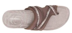 Merrell Terran 3 Cush Post Dark Earth Brown Thong Sandal -Walking On A Cloud merterranp302b