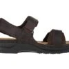 Arthur Coal Nubuck Leather Adjustable Straps Casual Sandal -Walking On A Cloud naoarthurnjga