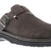 Fjord Grey Suede Leather Clog