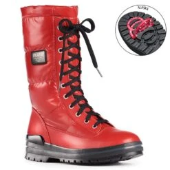 Olang Glamour Red Winter Boot -Walking On A Cloud olaglamour10
