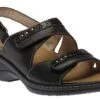 Velcro Sandal Black -Walking On A Cloud orts613301