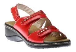 2 Velcro Sandal Red