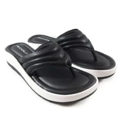 Toe Thong Blk Napa -Walking On A Cloud pic474007n01b