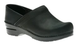 Dansko Professional Oiled Black Leather Clog