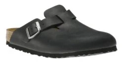Birkenstock Boston Black Oiled Leather Clog