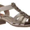 RELIFE R4017 Beige Metallic Embellished Strappy Heeled Sandal 2 RELIFE R4017 Beige Metallic Embellished Strappy Heeled Sandal -Walking On A Cloud rel197040908