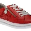 RELIFE R4043 Red Silver Lace-Up Sneaker -Walking On A Cloud rel207030710