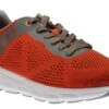 Sportec13 Orange Grey Lace-Up Walking Shoe
