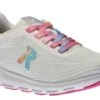 Sportec10 White Rainbow Lace-Up Sneaker