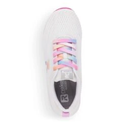 Sportec10 White Rainbow Lace-Up Sneaker -Walking On A Cloud rev4040480h