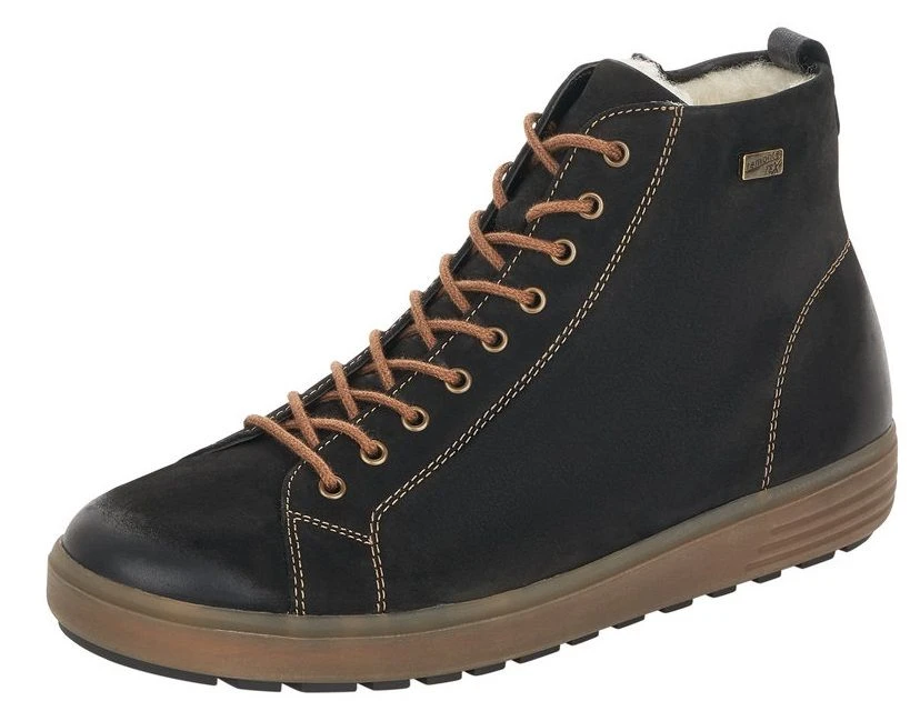 Remonte Columbo Black Leather Lace-Up Winter Boot 3 Remonte Columbo Black Leather Lace-Up Winter Boot