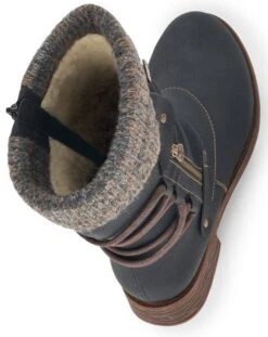 Remonte Mombasa Black Knit Mid-Height Boot 9 Remonte Mombasa Black Knit Mid-Height Boot -Walking On A Cloud ried807001c