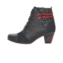 Remonte Ottawa Black Red Print Ankle Boot 8 Remonte Ottawa Black Red Print Ankle Boot -Walking On A Cloud ried878602b