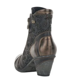 Remonte Australia Black Bronze Paisley Ankle Boot 7 Remonte Australia Black Bronze Paisley Ankle Boot -Walking On A Cloud ried879402c