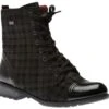Remonte Largo Black Grey Tartan Ankle Dress Boot -Walking On A Cloud rier330903