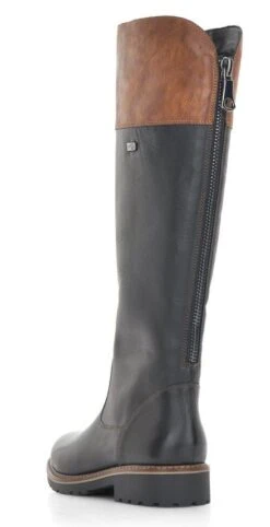 Remonte Cristallino Black Brown Leather Tall Boot 9 Remonte Cristallino Black Brown Leather Tall Boot -Walking On A Cloud rier658102c