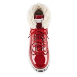 Olang Rimini Lace-Up Red Patent Winter Ankle Boot -Walking On A Cloud rimini rosso haut olang 3