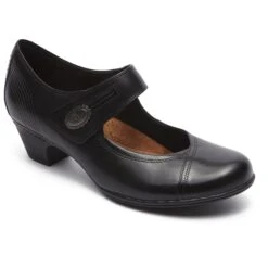 Abigail Black Mary Jane Low Heel 11 Abigail Black Mary Jane Low Heel -Walking On A Cloud rocabigail01