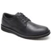 Rockport Cabot Black Nubuck Leather Plain Toe Lace-Up Derby Shoe -Walking On A Cloud roccabotpt01