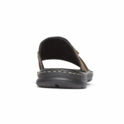 Rockport Darwyn Brown Leather Slide Sandal 9 Rockport Darwyn Brown Leather Slide Sandal -Walking On A Cloud rocdarwyns02c