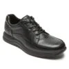 Rockport Edge Hill Black Leather Lace-Up Walking Shoe