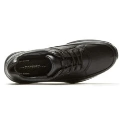 Rockport Edge Hill Black Leather Lace-Up Walking Shoe 8 Rockport Edge Hill Black Leather Lace-Up Walking Shoe -Walking On A Cloud rocedgehill01b