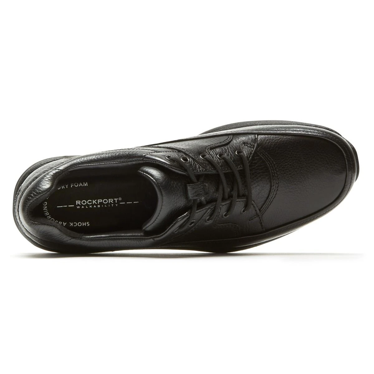 Rockport Edge Hill Black Leather Lace-Up Walking Shoe 5 Rockport Edge Hill Black Leather Lace-Up Walking Shoe - Image 3