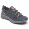 Rockport Fresh Explore Navy Blue Waterproof Lace-Up Sneaker -Walking On A Cloud rocfreshet23