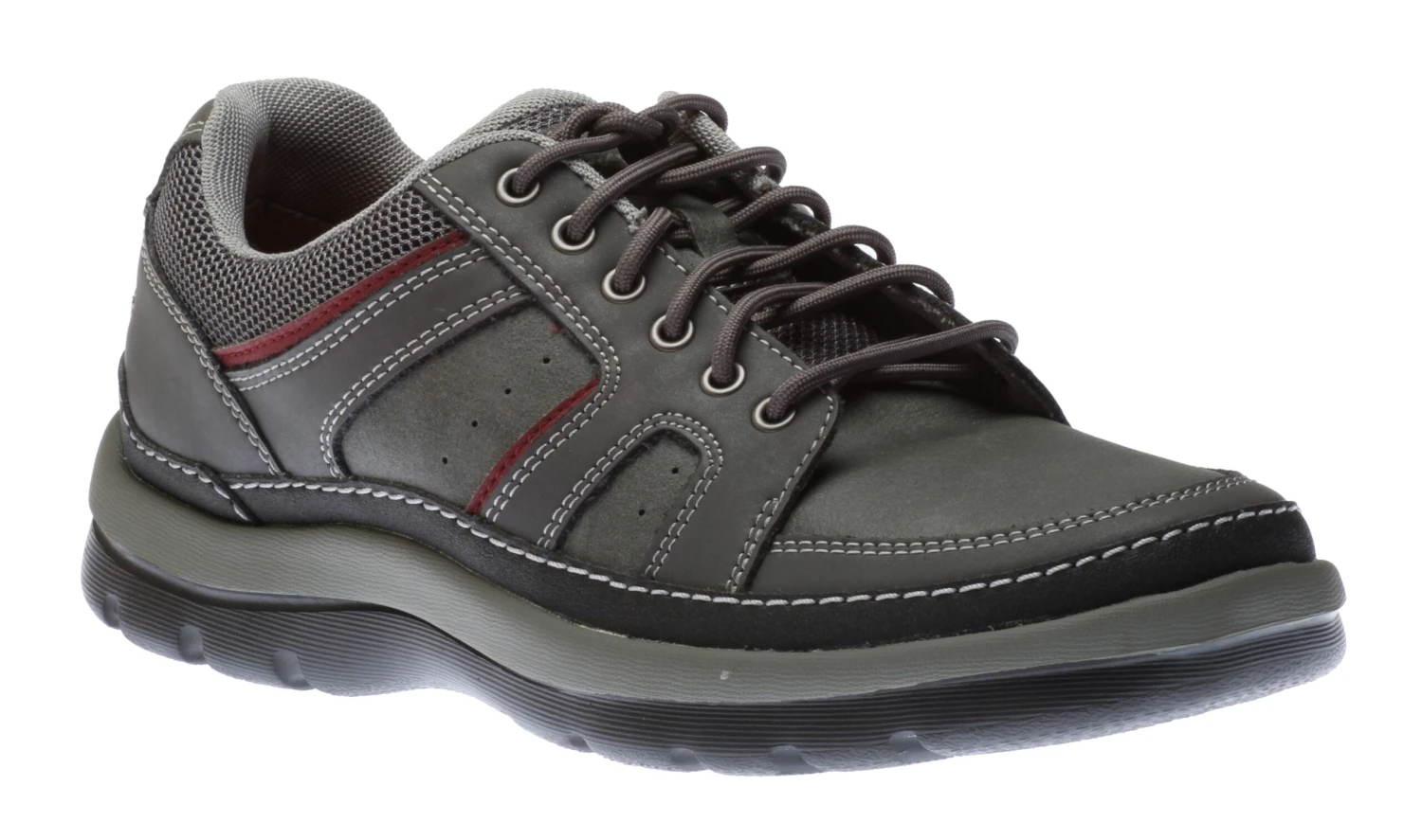 Rockport Get Your Kicks Grey Leather Wide Width Mudguard Blucher Sneaker 3 Rockport Get Your Kicks Grey Leather Wide Width Mudguard Blucher Sneaker