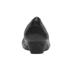 Rockport Judson Black Perforated Leather Wedge Pump -Walking On A Cloud rocjudsonpp01c