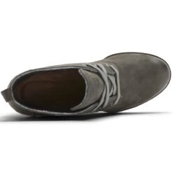 Rockport Lucinda Black Nubuck Leather Wedge Heel Chukka Boot -Walking On A Cloud roclucindacb21b