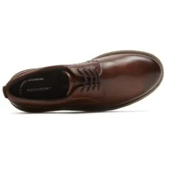 Rockport Marshall Dark Brown Leather Plain Toe Oxford Dress Shoe 11 Rockport Marshall Dark Brown Leather Plain Toe Oxford Dress Shoe -Walking On A Cloud rocmarshall06d