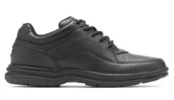 Rockport World Tour Classic Black Leather Lace-Up Walking Shoe -Walking On A Cloud rocmwt18a