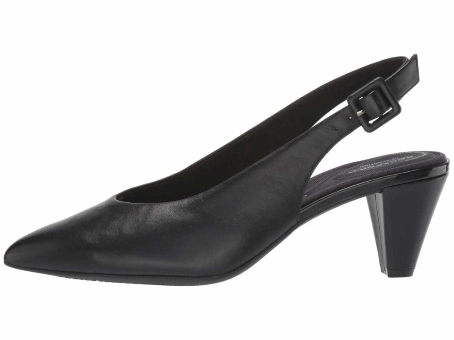 Rockport Saleya Black Leather Dress Slingback Pump 4 Rockport Saleya Black Leather Dress Slingback Pump - Image 2