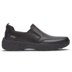 Rockport XCS Spruce Peak Black Waterproof Leather Slip-On Shoe 8 Rockport XCS Spruce Peak Black Waterproof Leather Slip-On Shoe -Walking On A Cloud rocsprucepso01c
