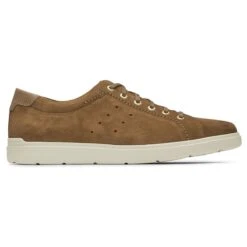 Rockport Total Motion Lite Tan Suede Lace-Up Sneaker 8 Rockport Total Motion Lite Tan Suede Lace-Up Sneaker -Walking On A Cloud roctmlitelace06b