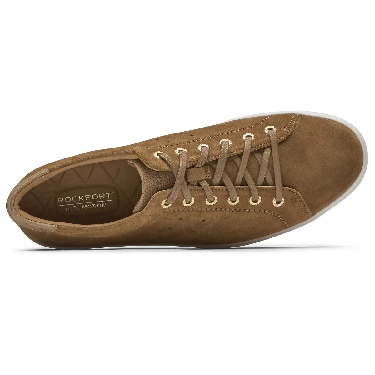 Rockport Total Motion Lite Tan Suede Lace-Up Sneaker 4 Rockport Total Motion Lite Tan Suede Lace-Up Sneaker - Image 2