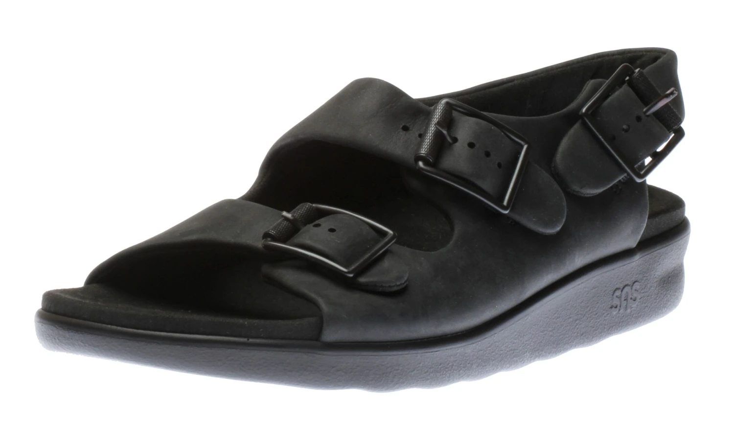 Bravo Black Bear Leather Heel Strap Sandal 3 Bravo Black Bear Leather Heel Strap Sandal